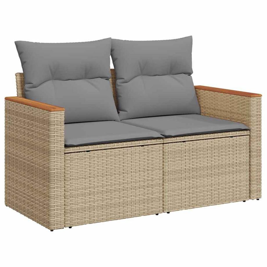 VidaXL set di divani da giardino Polirattan  