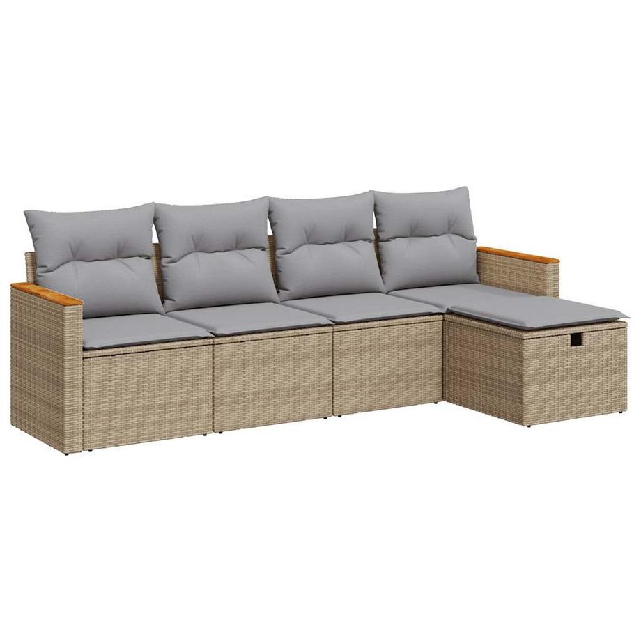 Gartensofa set poly-rattan