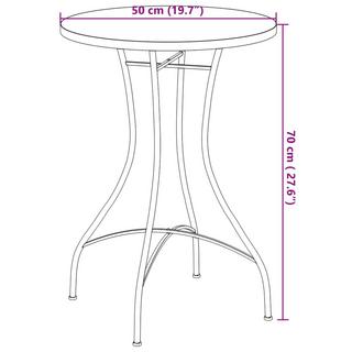 VidaXL Table de bistro mosaïque céramique  