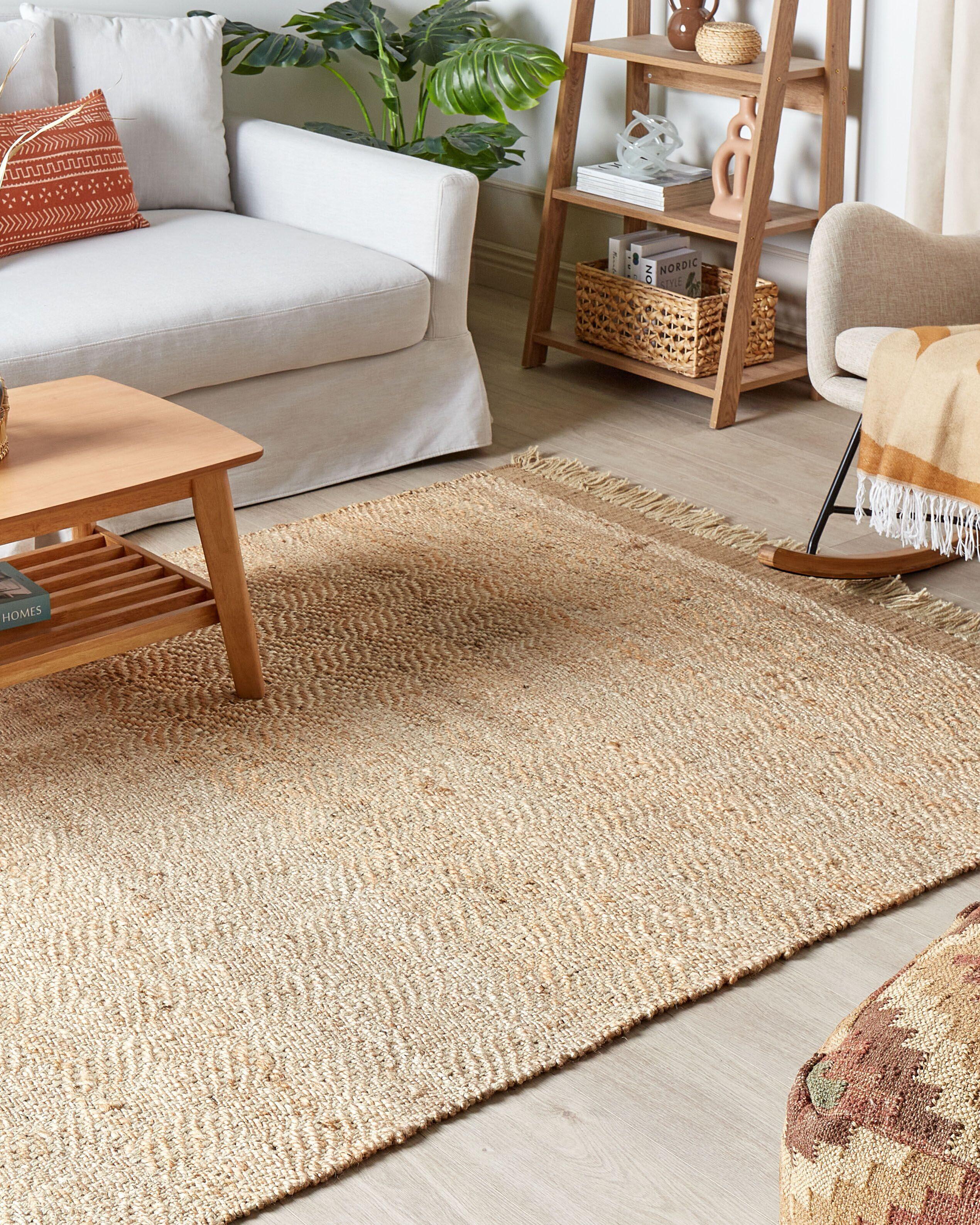 Beliani Tapis en Jute Boho ABANA  