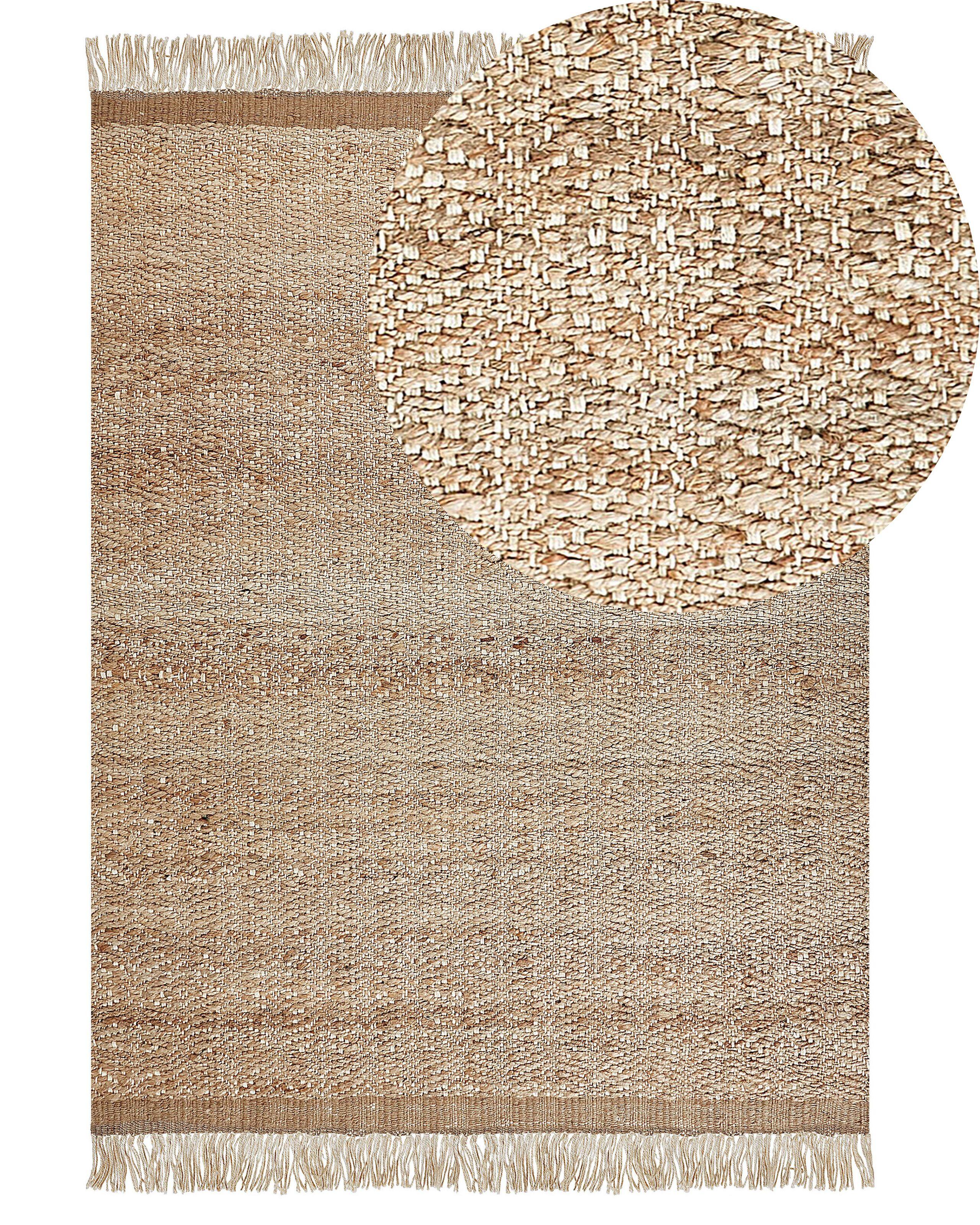 Beliani Tapis en Jute Boho ABANA  