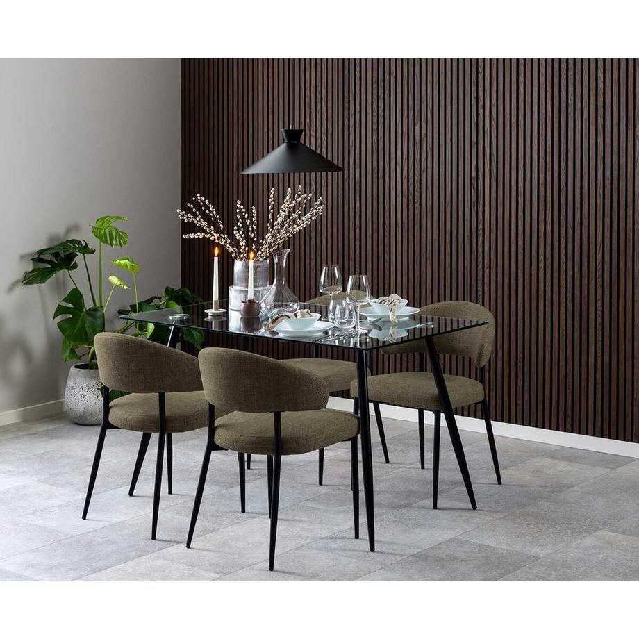 mutoni Chaise de salle à manger Neron vert (1 pièce)  