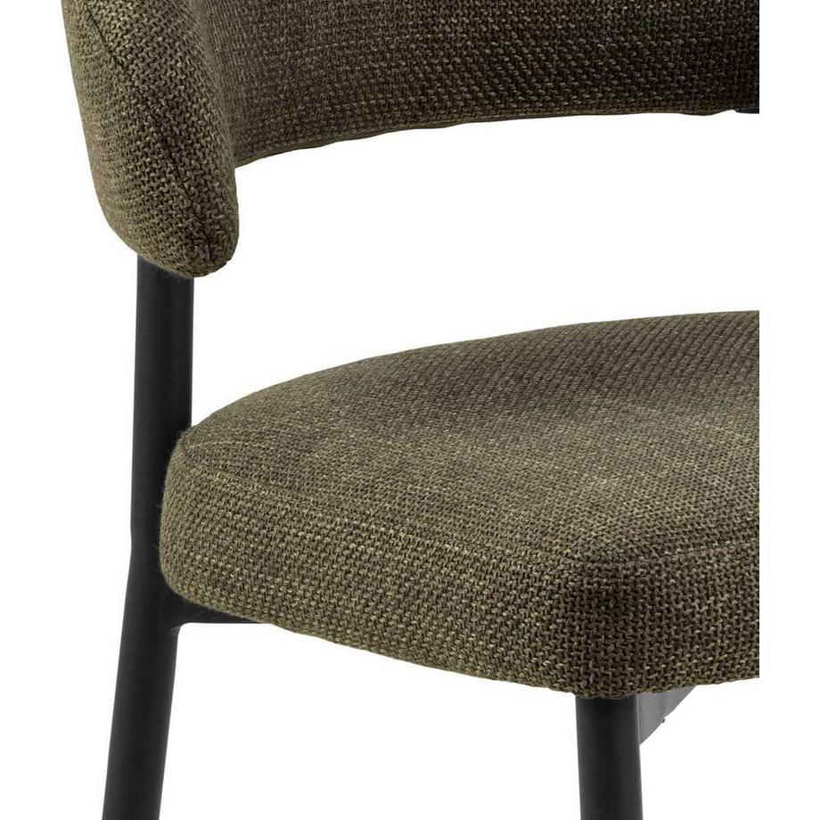 mutoni Chaise de salle à manger Neron vert (1 pièce)  