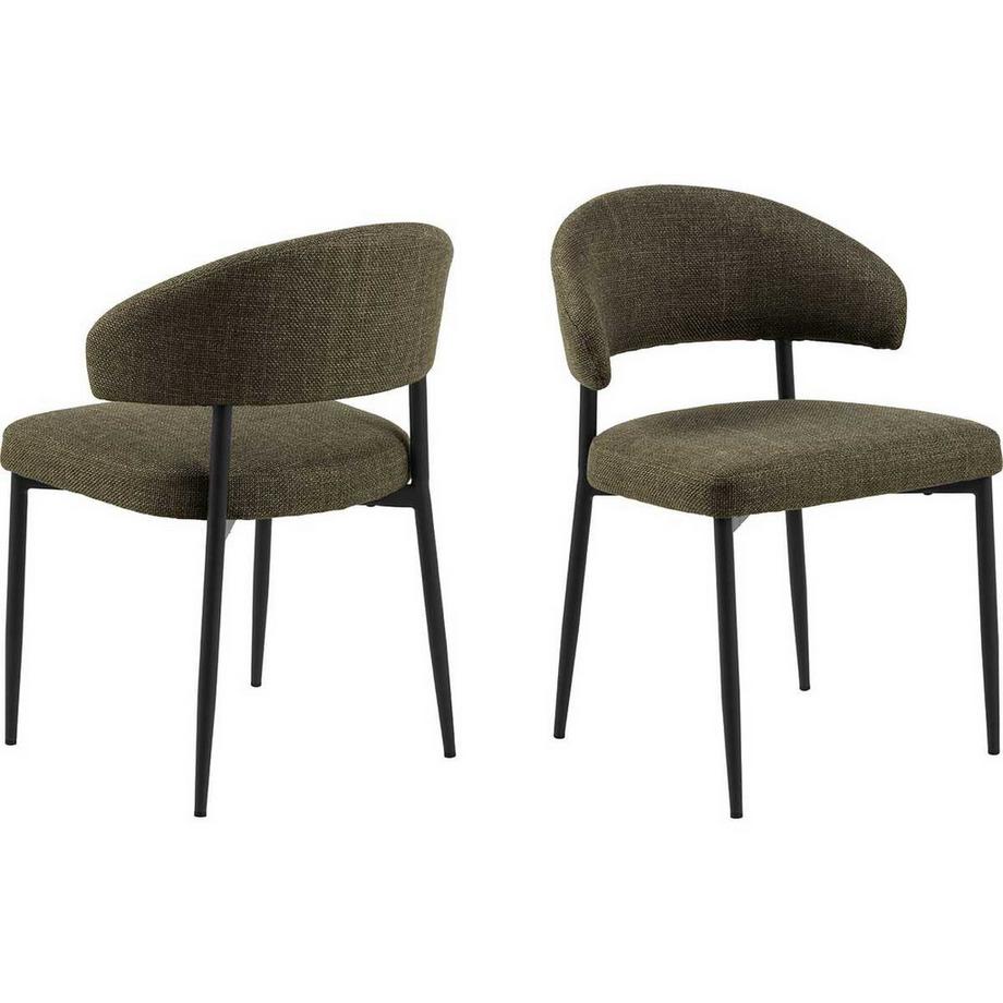 Chaise de salle à manger Neron vert (1 pièce)