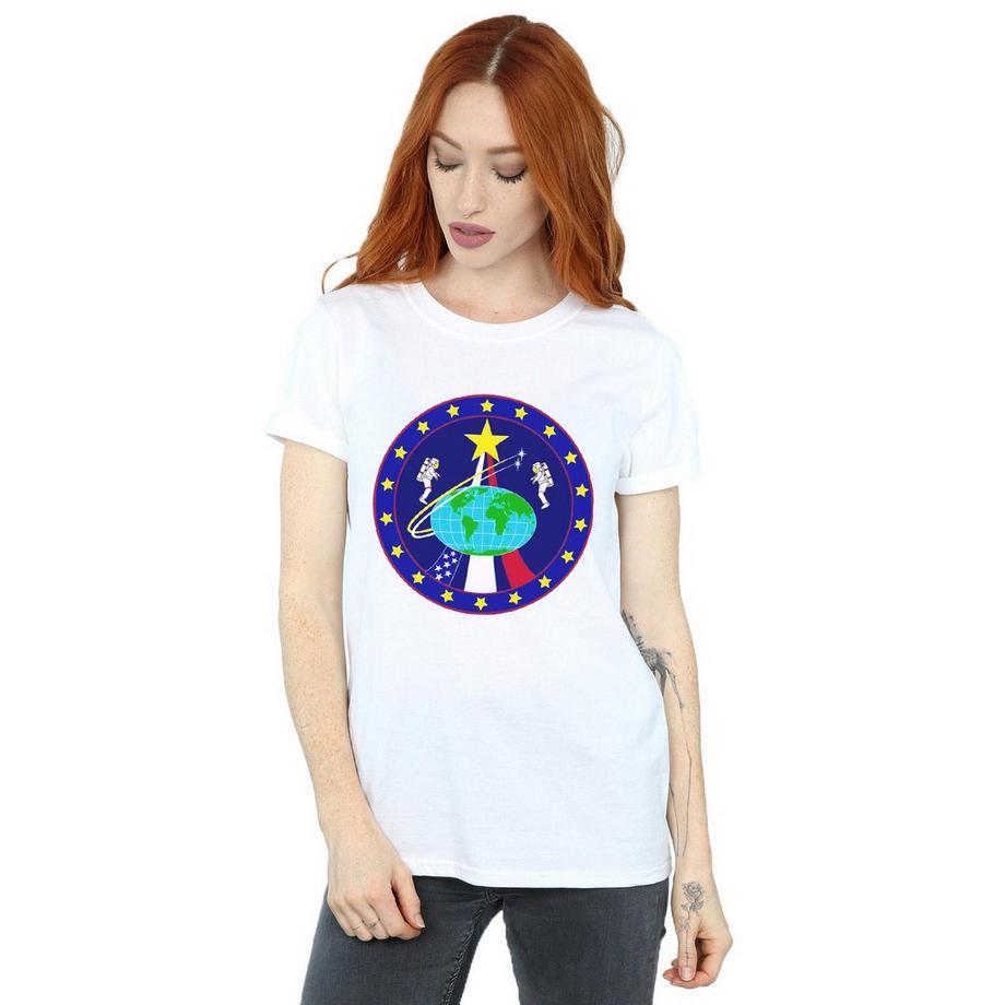 Nasa Bedrucktes Boyfriend Fit T-Shirt  