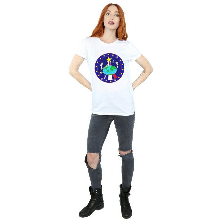Nasa Bedrucktes Boyfriend Fit T-Shirt  