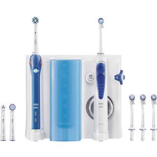 Oral-B  Pro 2000 + OxyJet  Elektrische Zahnbürste, Munddusche Weiß, Dunkelblau 