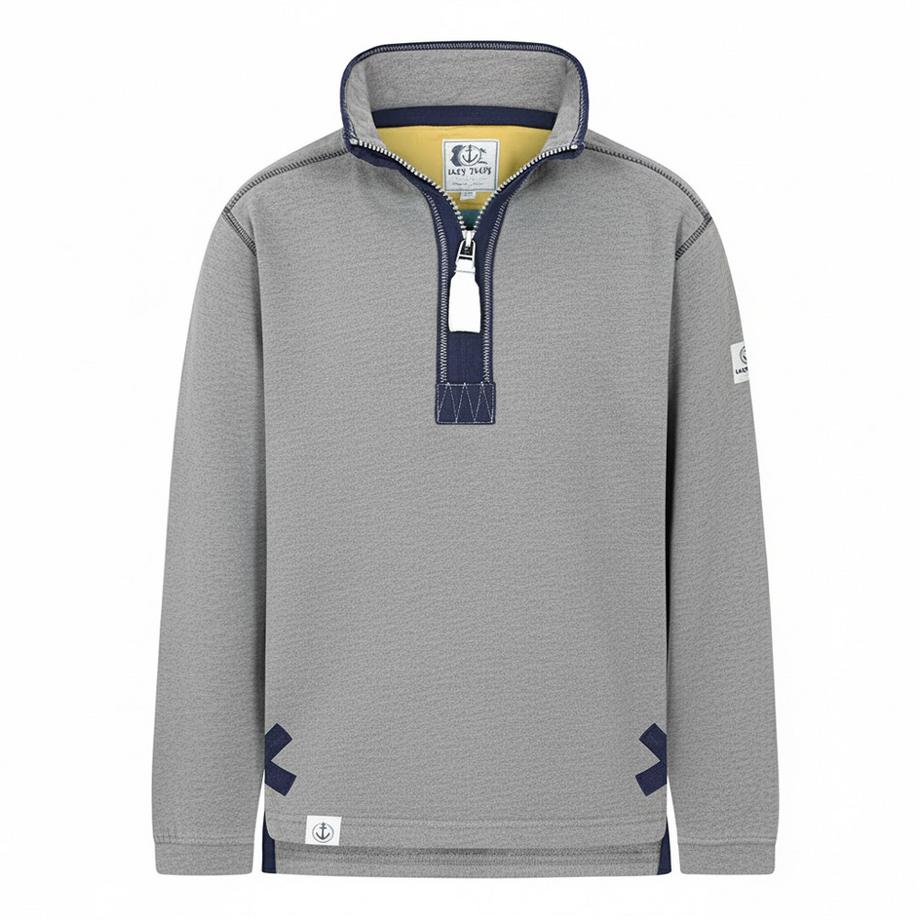 Sweatshirt  , mit kurzem Reißverschluss