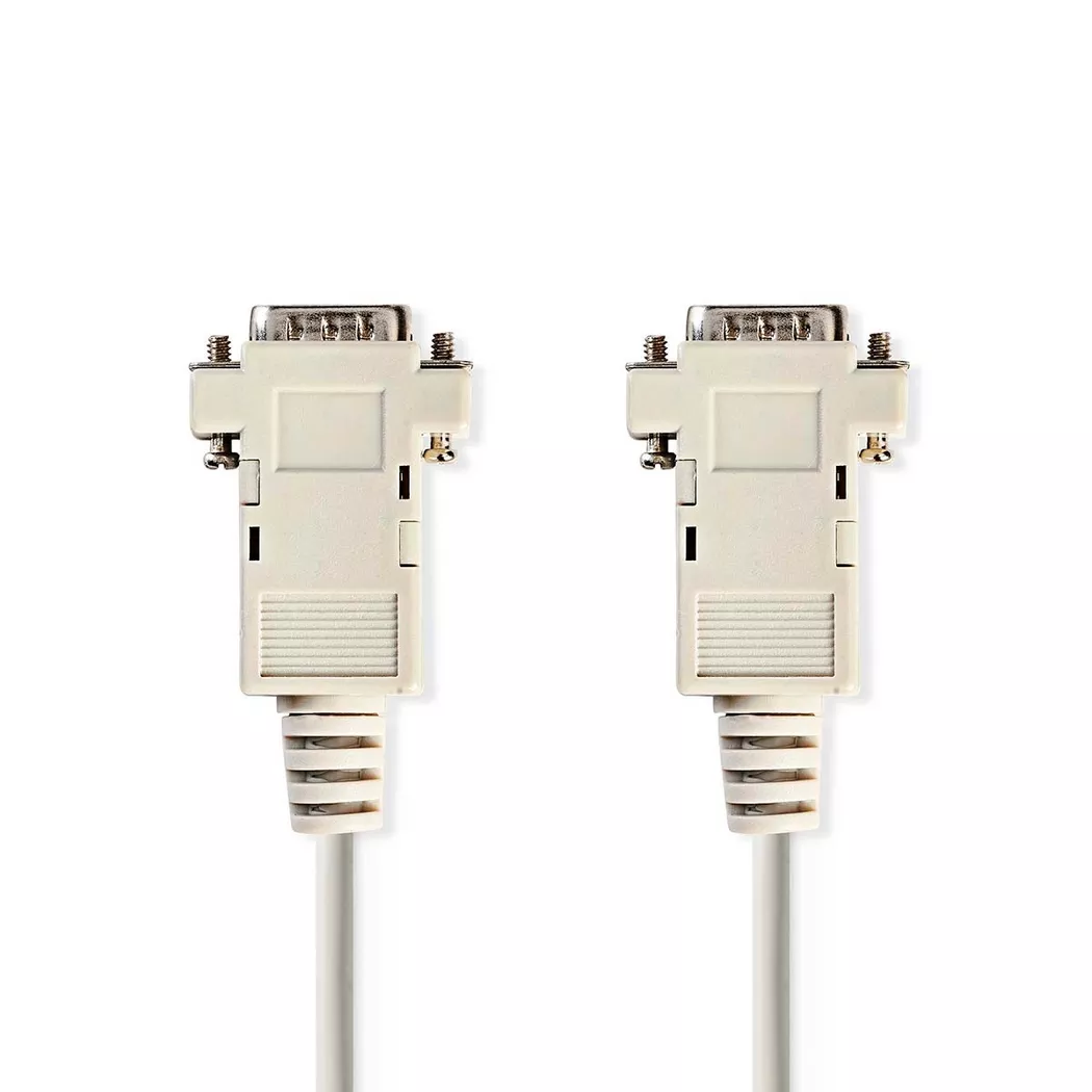 Nedis – VGA-Kabel | VGA-Stecker Vernickelt Maximale Auflösung: 1024×768 2,00m Rund ABS Elfenbein Etikett, One Size