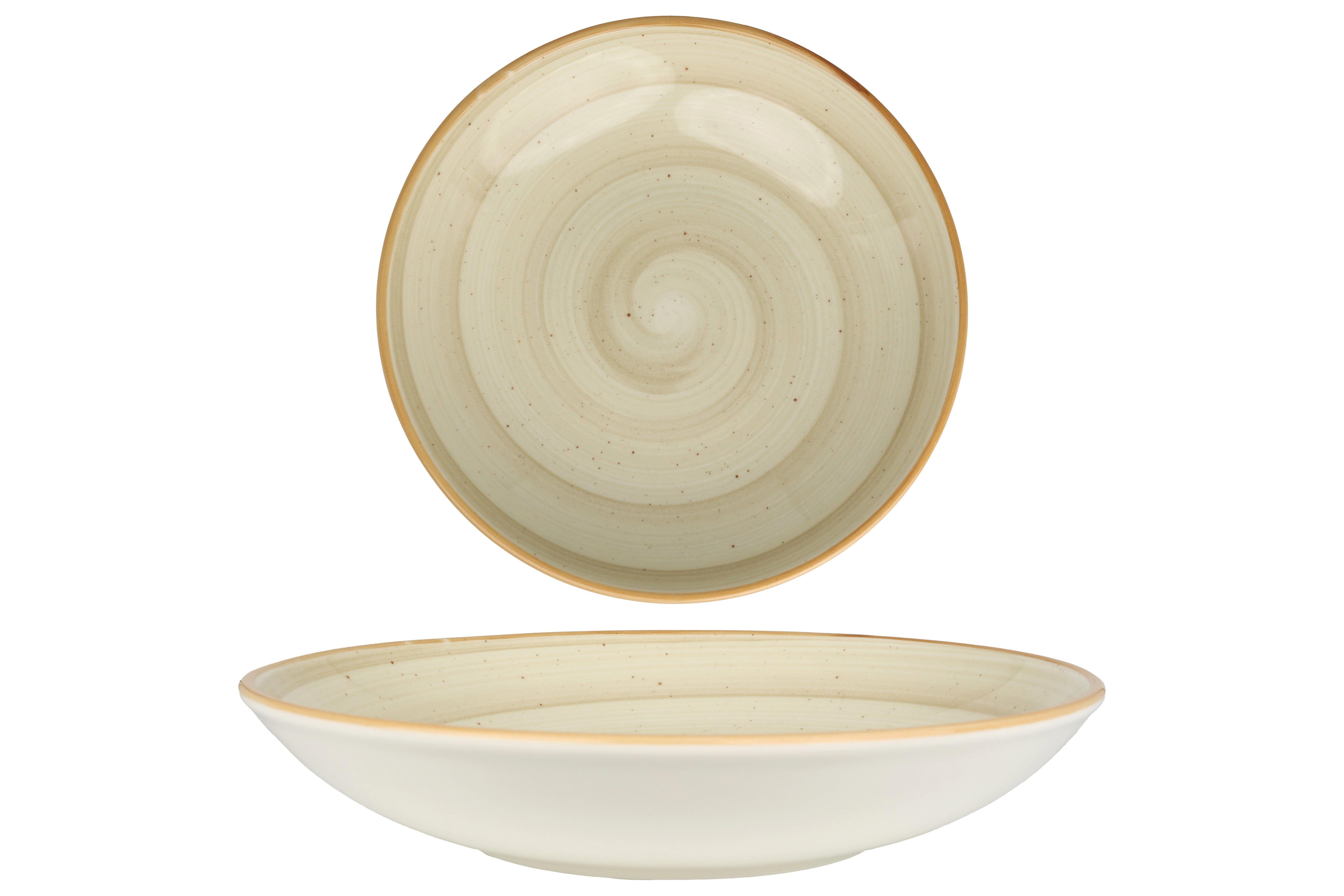 Bonna Assiette creuses - Aura Terrain -  Porcelaine - lot de 6  