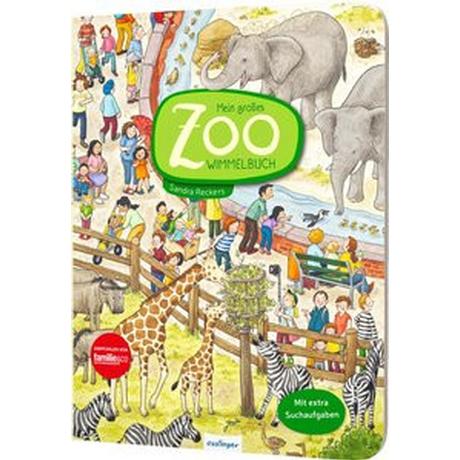 Mein großes Zoo-Wimmelbuch Reckers, Sandra (Illustrationen) Couverture rigide 