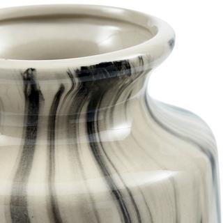 mutoni Vase Strike Keramik offwhite/schwarz 30  