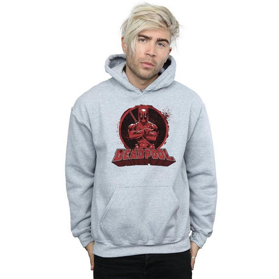 MARVEL Deadpool Crossed Arms Felpa con cappuccio  