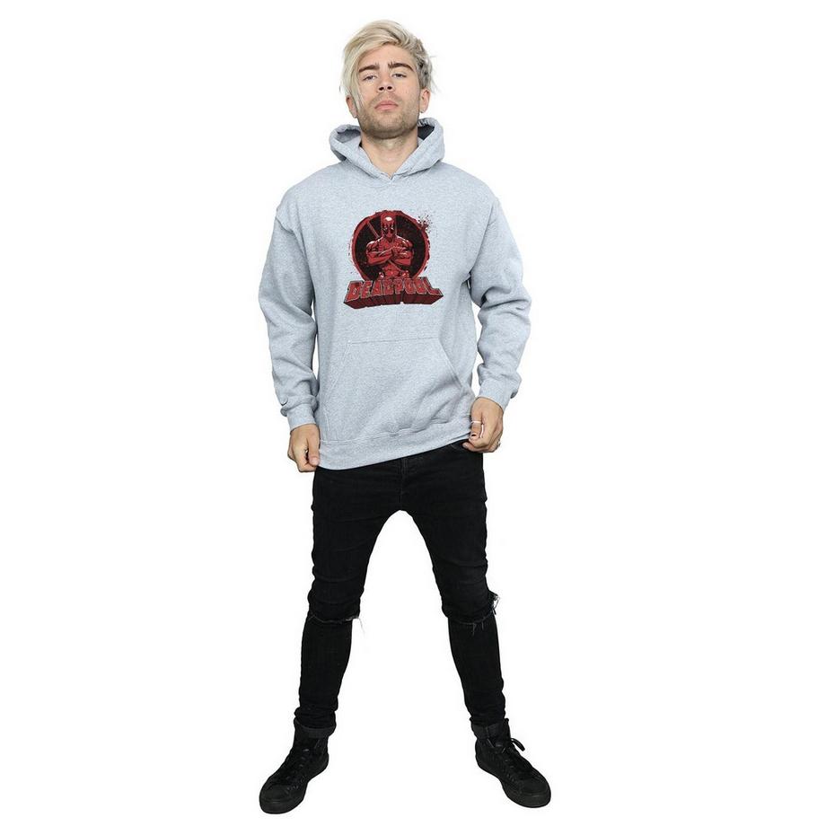MARVEL Deadpool Crossed Arms Felpa con cappuccio  