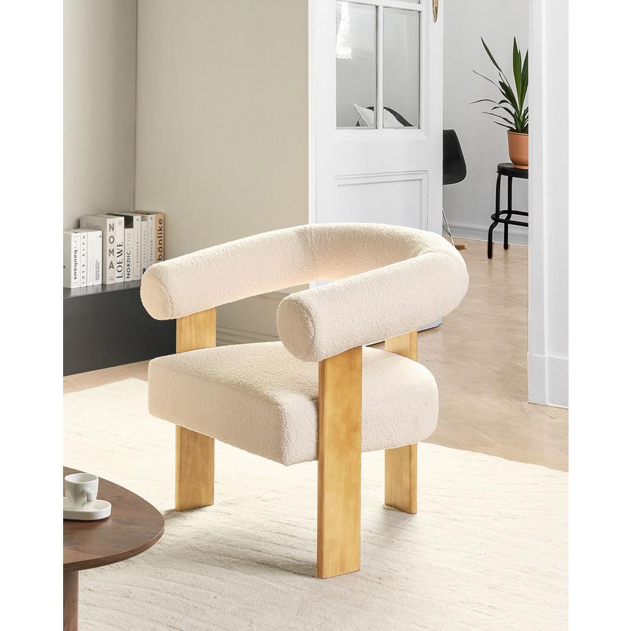 Beliani Sessel aus Bouclé  ILBRO  