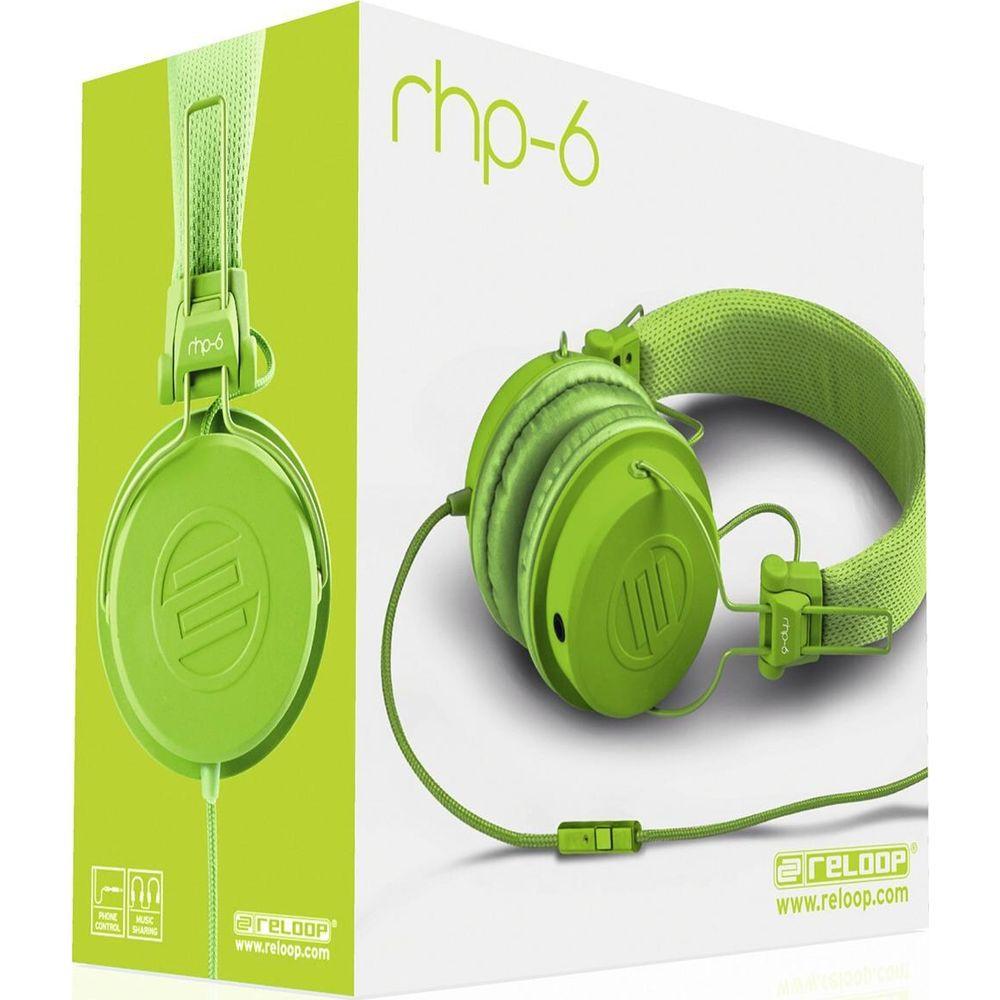 Reloop  ON-EAR-KOPFH�RER RHP-6 GR�N 