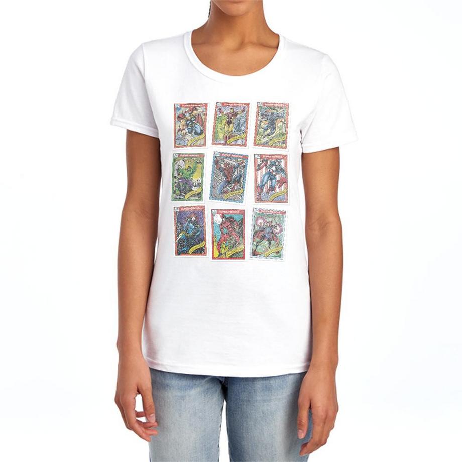 MARVEL  T-ShirtMotiftyle Carte À Collectionner Rétro 