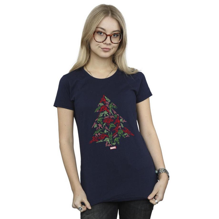 MARVEL Avengers T-shirt con stampa albero di Natale  