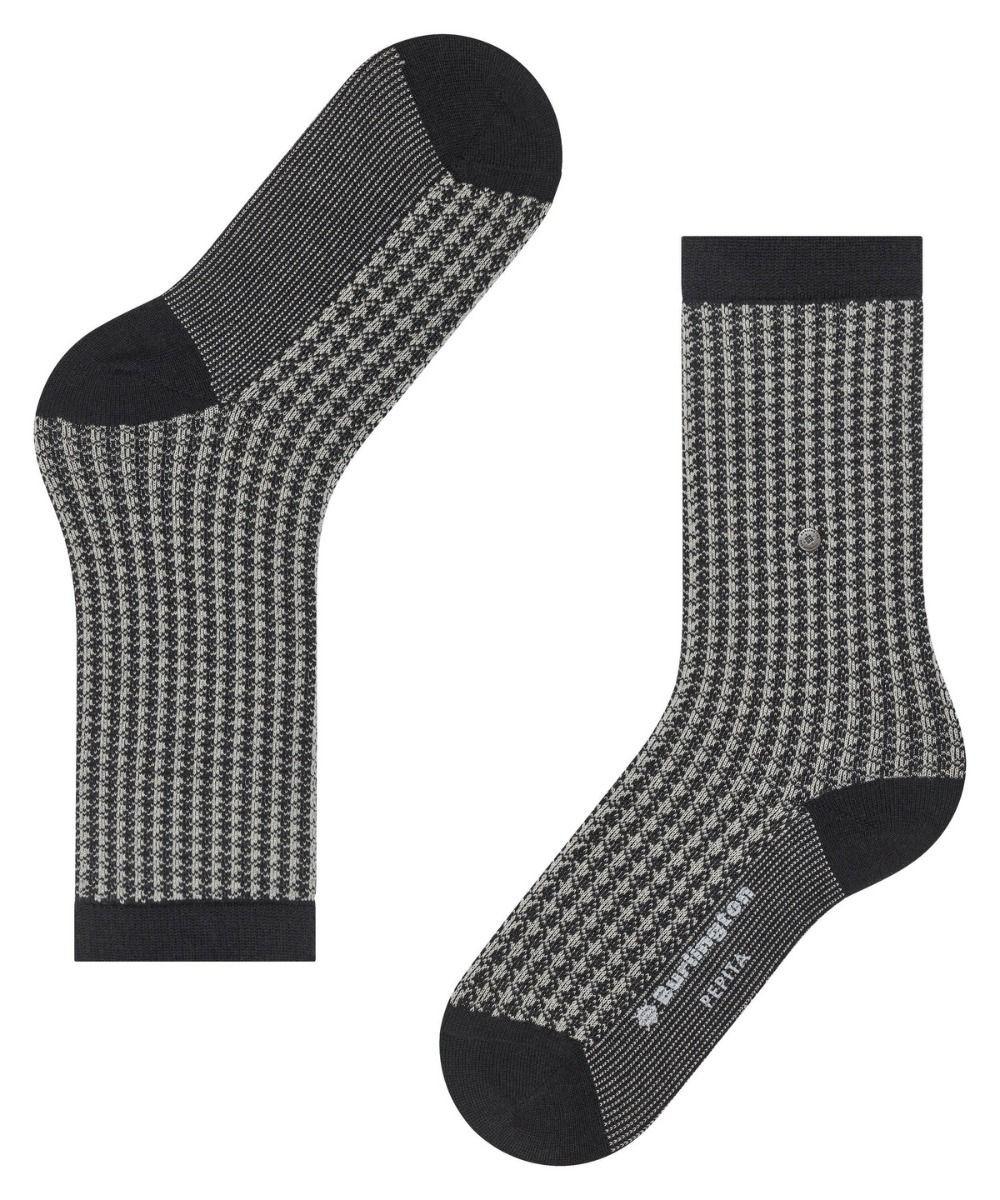 Burlington Pepita Hahnentritt Socken  