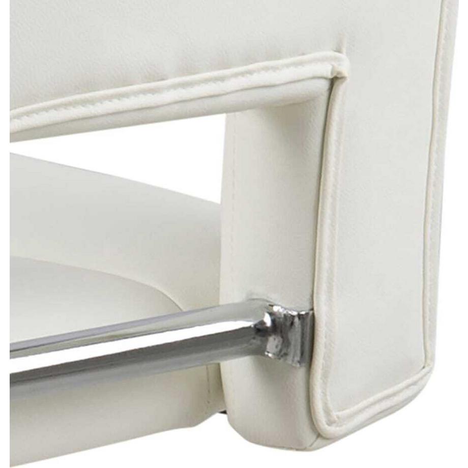 mutoni Sgabello da bar Maja bianco (1 pezzo)  