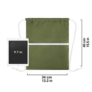 Only-bags.store Turnbeutel mit Außentasche und Innentasche  