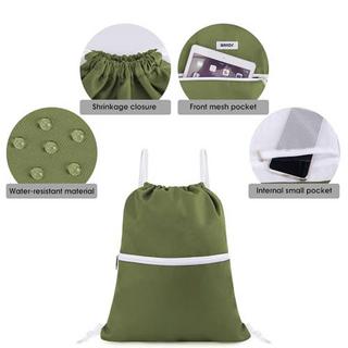 Only-bags.store Turnbeutel mit Außentasche und Innentasche  