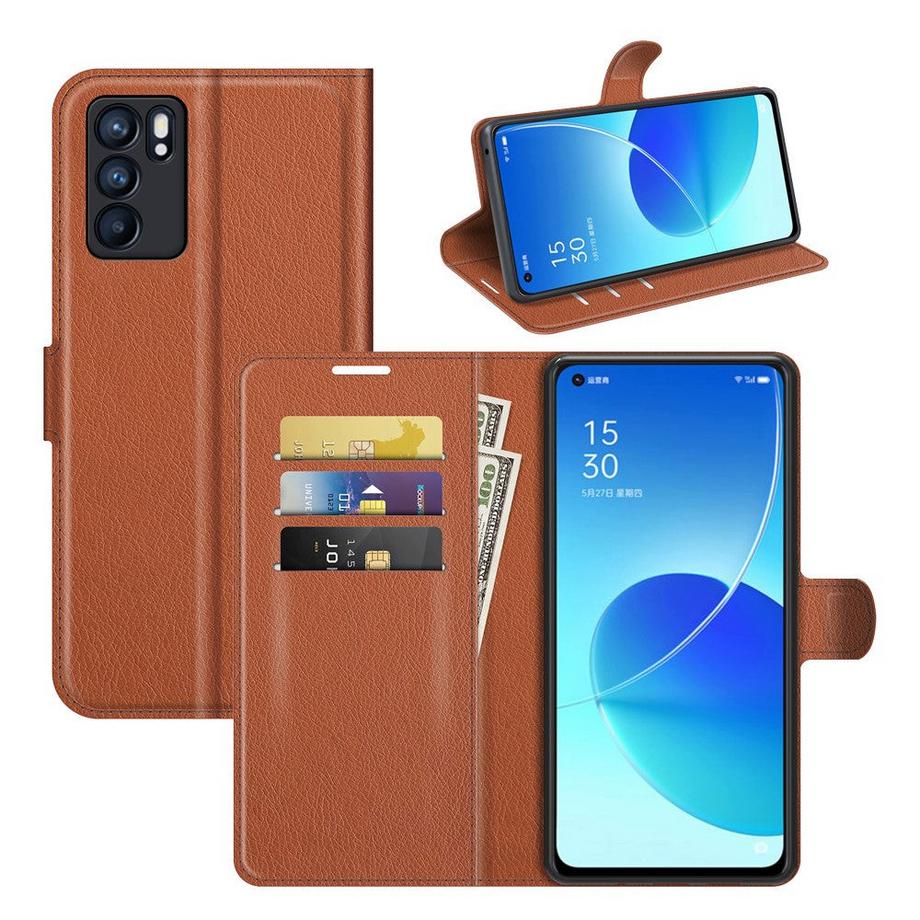 Cover-Discount  Custodia Oppo Reno6 - Custodia In Pelle 