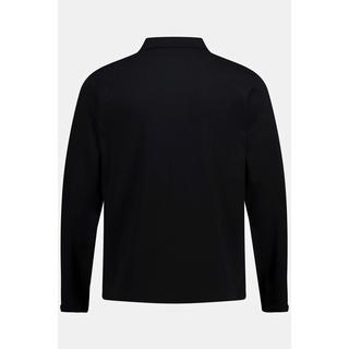 Sthuge  Polo STHUGE, certifié OEKO-TEX. Manches longues et col polo avec fermeture zippée noir 