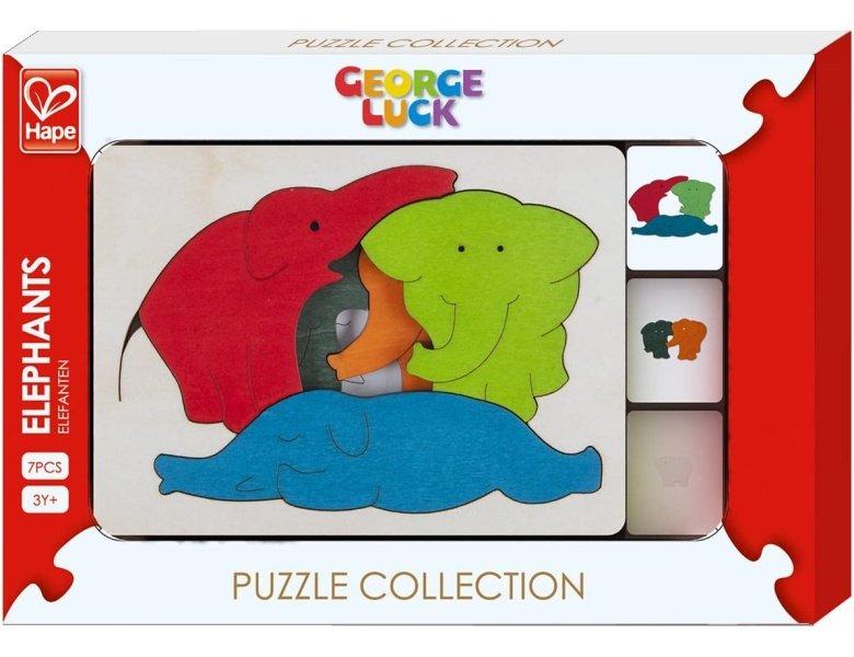 Hape  Puzzle Elefanten (7Teile) 