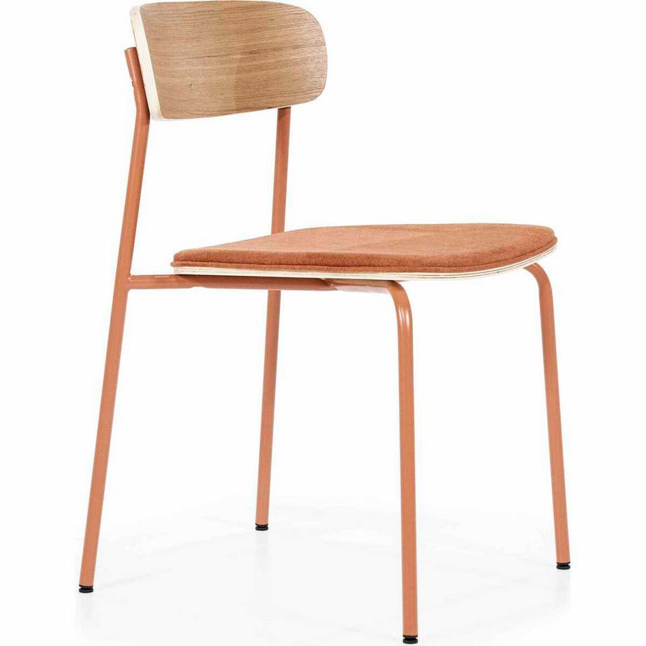 mutoni Chaise de salle à manger Skola terracotta  