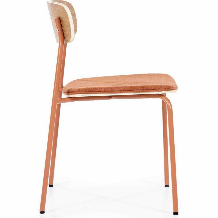 mutoni Chaise de salle à manger Skola terracotta  