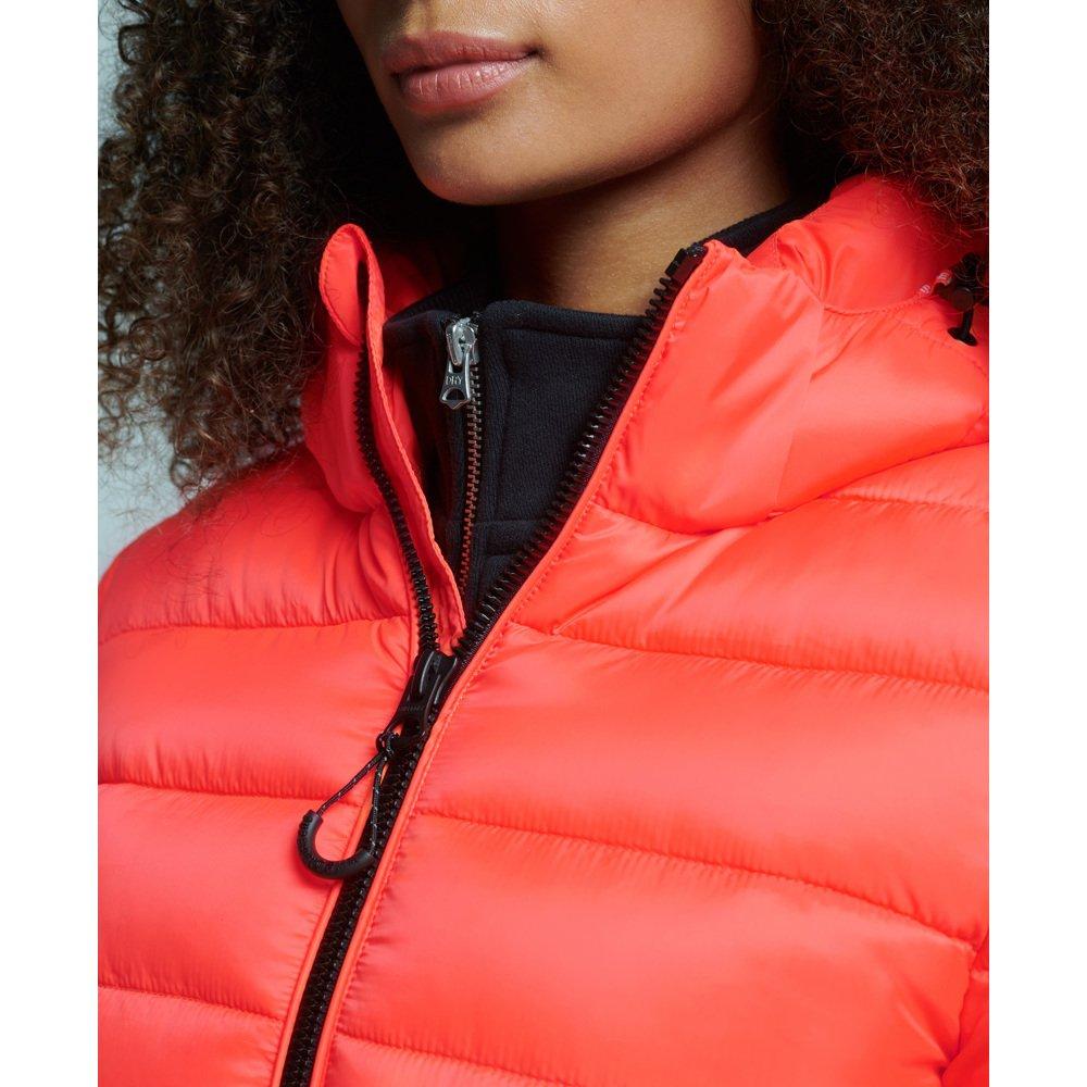 Superdry  daunenjacke mit kapuze, damen uperdry claique 