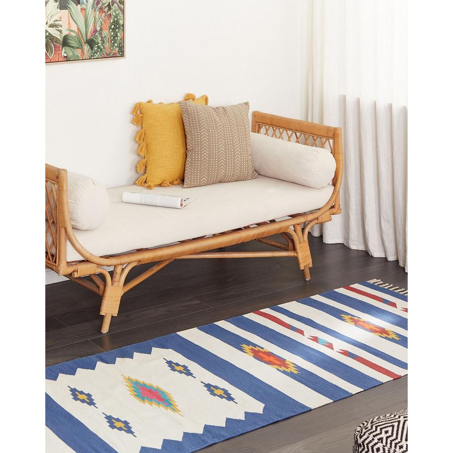 Beliani Teppich aus Baumwolle Klassisch VARSER  