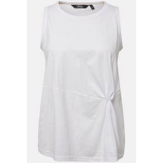 Ulla Popken  Top sans manche, col rond et effet drapé, coupe Classic Fit 