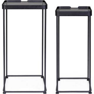 mutoni Table d'appoint Zeina carré 32 (lot de 2)  