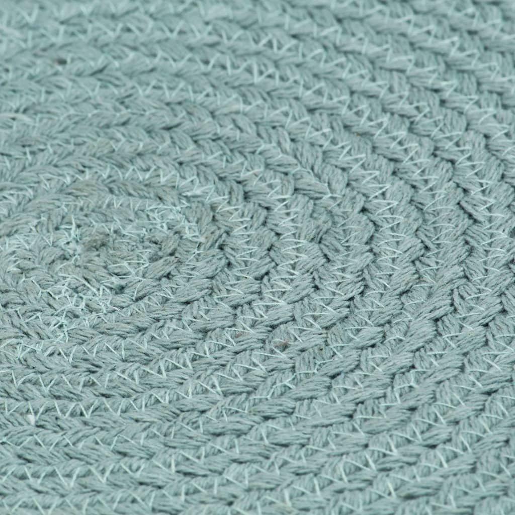 VidaXL Napperons  pcs rond coton coton  