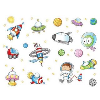 eStore Wandaufkleber - Weltraum  