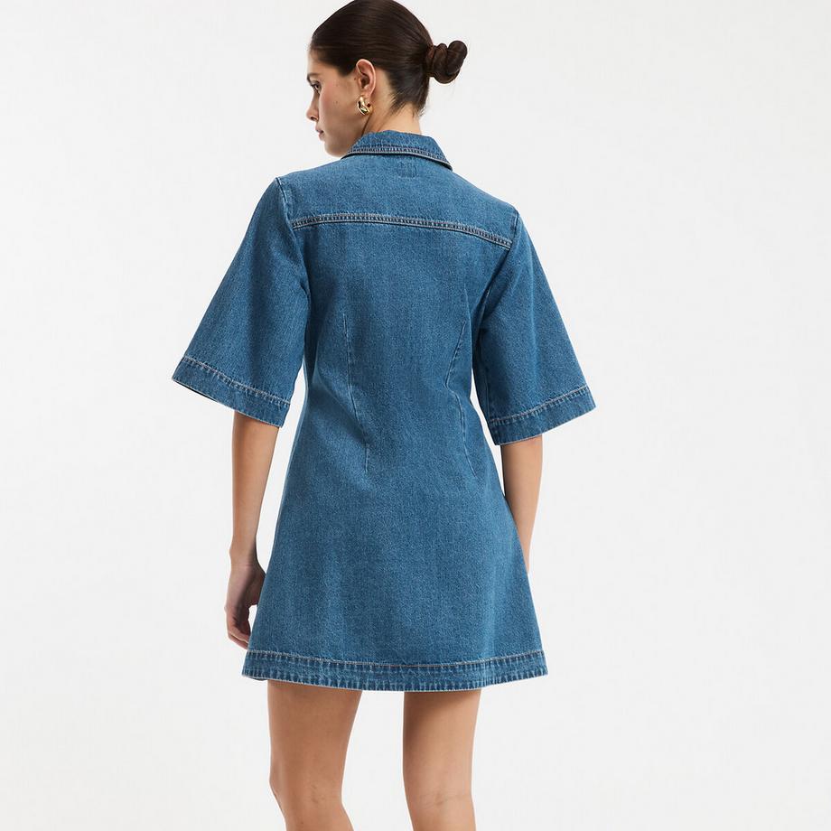 La Redoute Collections Ausgestelltes Jeanskleid  