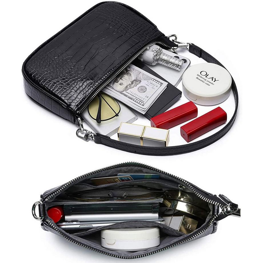 Only-bags.store Petit Sac Bandoulière Vintage en Cuir PU  