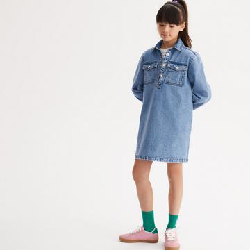 Jeanskleid mit langen Ärmeln