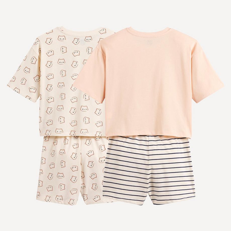 La Redoute Collections  2er-Pack Baumwoll-Pyjashort 