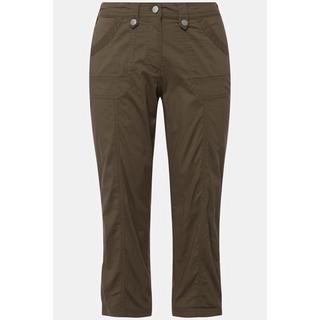 Ulla Popken  Pantalon cargo 7/8 avec attaches, taille confortable 