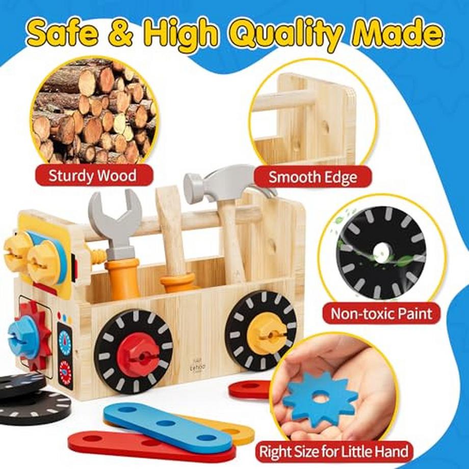 Activity-board  Burg Werkzeugkasten Kinderwerkbank Kinderspielzeug 