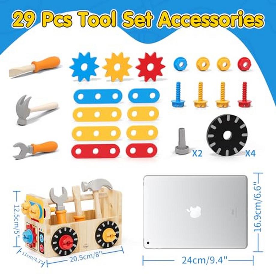 Activity-board  Burg Werkzeugkasten Kinderwerkbank Kinderspielzeug 