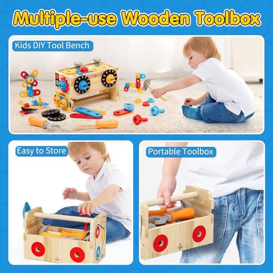 Activity-board  Burg Werkzeugkasten Kinderwerkbank Kinderspielzeug 
