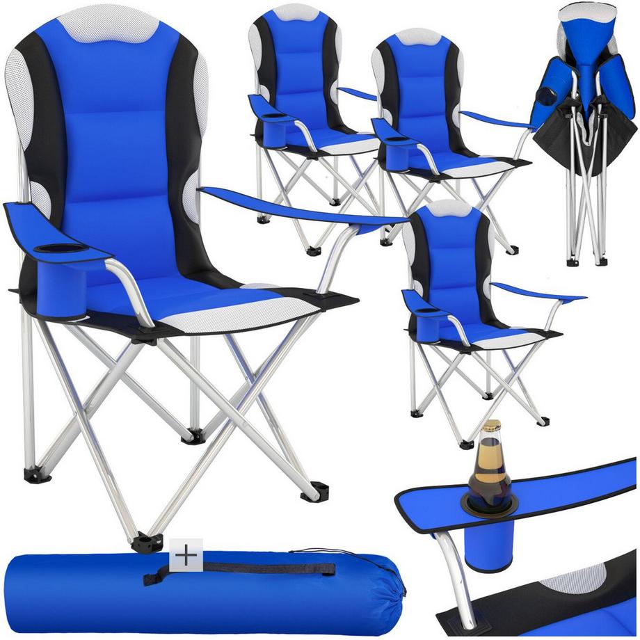 4 Chaises de Camping Pliables et Housse Sac de transport