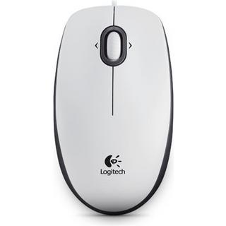 Logitech  B100 Optical Mouse - bianco 
