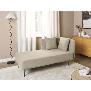 Beliani Chaise longue versione destra en Poliestere Moderno RIOM  