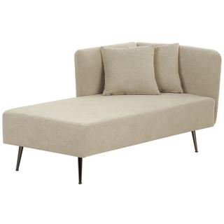 Beliani Chaise longue côté droit en Polyester Moderne RIOM  