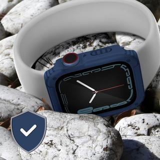 Avizar  Coque Intégrale Apple Watch 45mm Bleue 